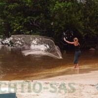 Gabon - pêche à l'épervier.