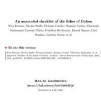 Liste annotée des poissons du Gabon.