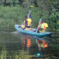 Visite du filet benthique avec notre kayak gonflable. Visite du filet benthique